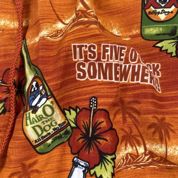 Big Dogs Swim Trunks Men’s 3XL  "It’s 5 O’Clock Somewhere" Pockets Hawaiian - Picture 12 of 14
